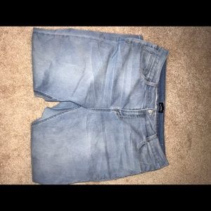 Light wash jeggings